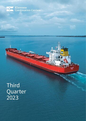 Thumbnail Klaveness Combination Carriers Quarterly Report 2023-q3