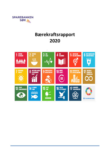 Thumbnail Sparebanken Sør Sustainability Report 2020