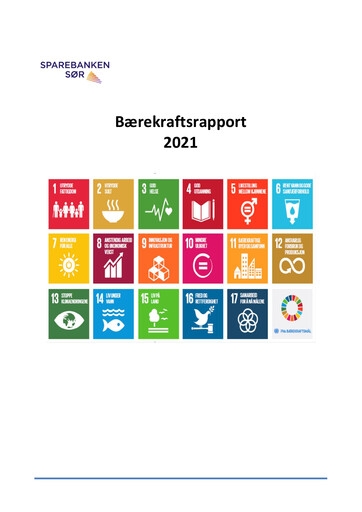 Thumbnail Sparebanken Sør Sustainability Report 2021