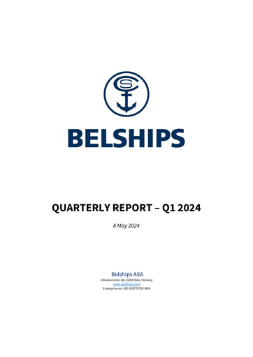 Thumbnail Belships ASA Quarterly Report 2024-q1