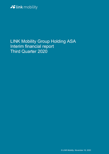 Thumbnail LINK Mobility Group Quarterly Report 2020-q3