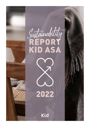 Miniature Kid ASA Rapport de durabilité 2022
