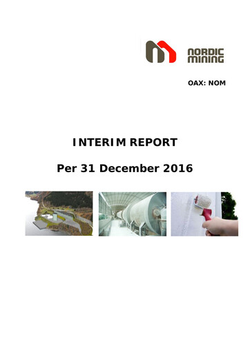 Thumbnail Nordic Mining ASA Quarterly Report 2016-q4