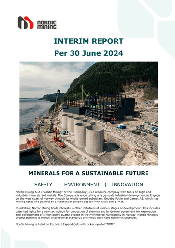 Thumbnail Nordic Mining ASA Quarterly Report 2024-q2