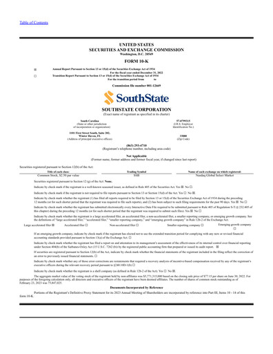 Thumbnail South State Corp Annual Report 2022