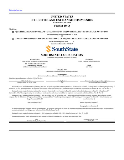 Thumbnail South State Corp Quarterly Report 2024-q1