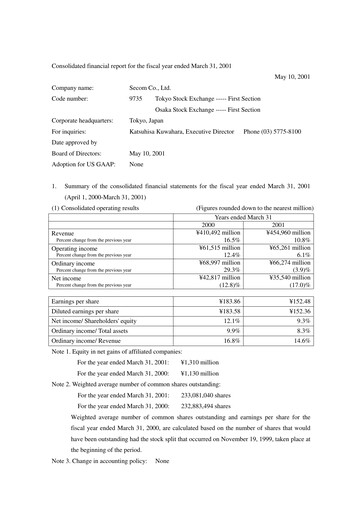 Thumbnail Secom
 Financial Statement 2001