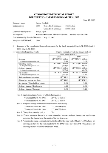 Thumbnail Secom
 Financial Statement 2003
