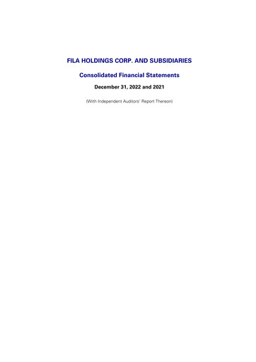 Thumbnail Misto Holdings (Fila) Financial Statement 2022