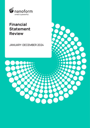 Miniature Nanoform Finland Rapport financier 2024