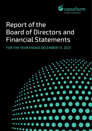 Thumbnail Nanoform Finland Financial Statement 2021