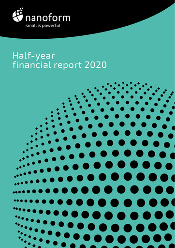 Vorschaubild Nanoform Finland Halbjahresbericht 2020-h1