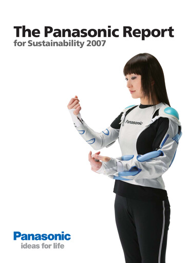 Thumbnail Panasonic Sustainability Report 2007
