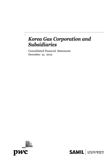 Thumbnail Korea Gas Financial Statement 2012