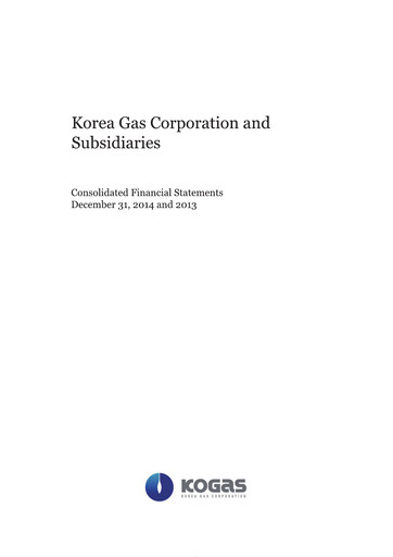 Thumbnail Korea Gas Financial Statement 2013-2014