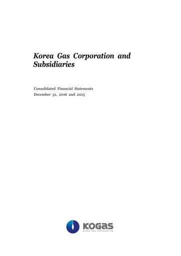 Thumbnail Korea Gas Financial Statement 2015-2016