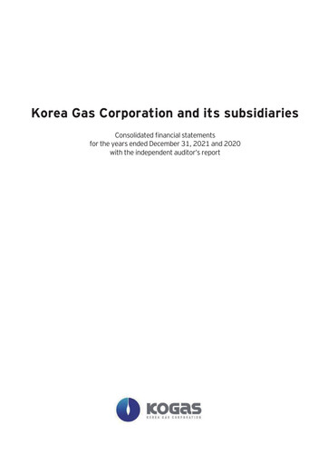 Thumbnail Korea Gas Financial Statement 2020-2021