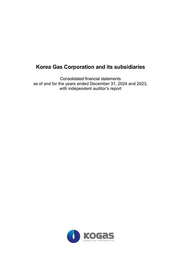 Thumbnail Korea Gas Financial Statement 2023-2024