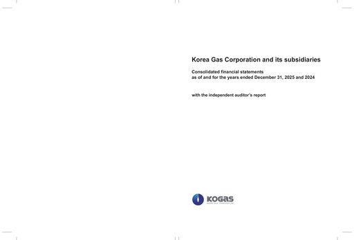 Thumbnail Korea Gas Financial Statement 2024-2025