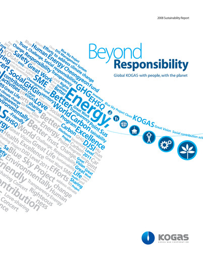 Miniature Korea Gas Rapport de durabilité 2008