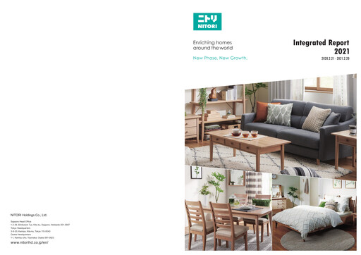 Thumbnail Nitori Holdings
 Annual Report fy2021