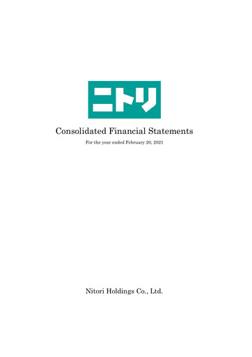 Vorschaubild Nitori Holdings
 Finanzmitteilung fy2021