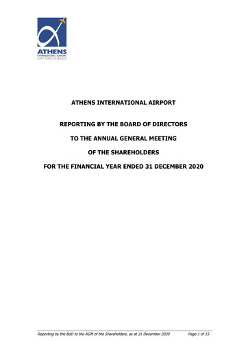 Thumbnail Athens International Airport Financial Report 2020
