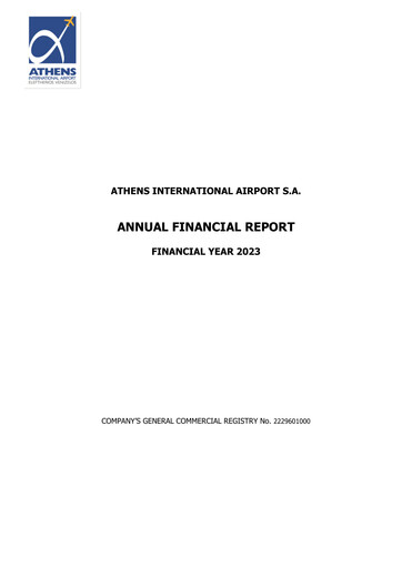 Thumbnail Athens International Airport Financial Report 2023