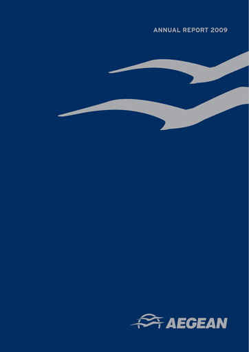 Miniature Aegean Airlines Rapport annuel 2009