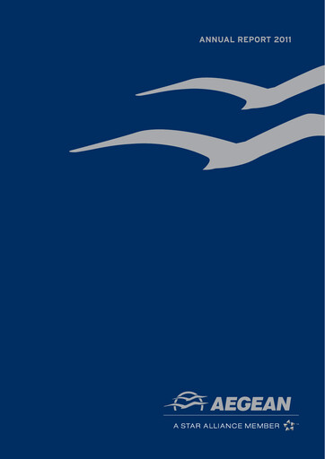 Miniature Aegean Airlines Rapport annuel 2011