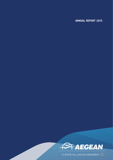 Miniature Aegean Airlines Rapport annuel 2015