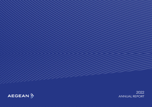 Miniature Aegean Airlines Rapport annuel 2022