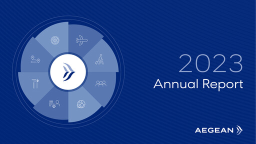 Miniature Aegean Airlines Rapport annuel 2023