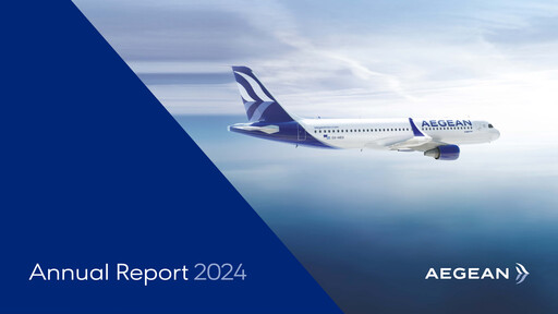 Miniature Aegean Airlines Rapport annuel 2024