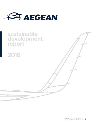 Thumbnail Aegean Airlines Sustainability Report 2018