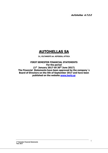 Thumbnail Autohellas Half-year Report 2017