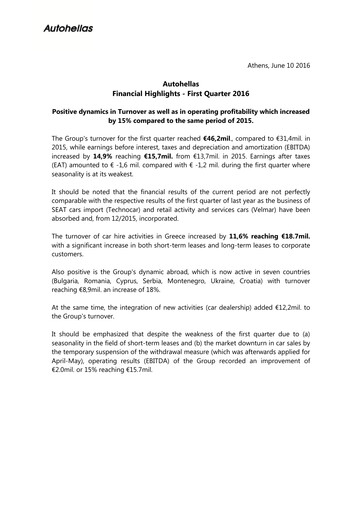 Thumbnail Autohellas Quarterly Report 2016-q1