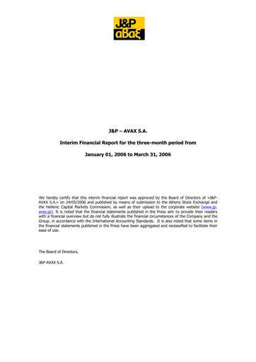 Thumbnail Avax S.A. Quarterly Report 2006-q1