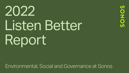 Thumbnail Sonos
 ESG Report 2022