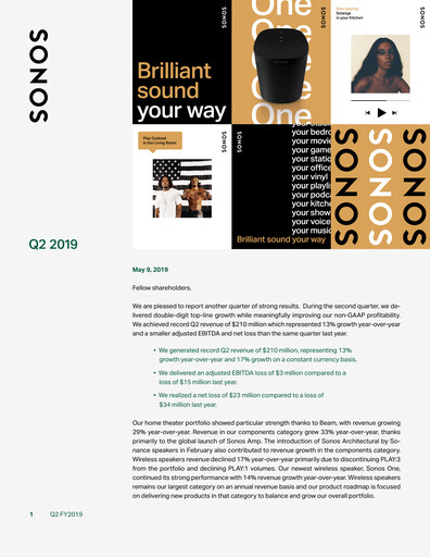 Thumbnail Sonos
 Quarterly Report 2019-q2