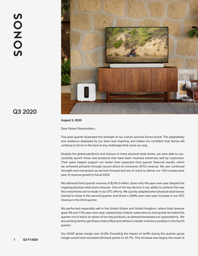Thumbnail Sonos
 Quarterly Report 2020-q3