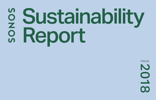Thumbnail Sonos
 Sustainability Report 2018