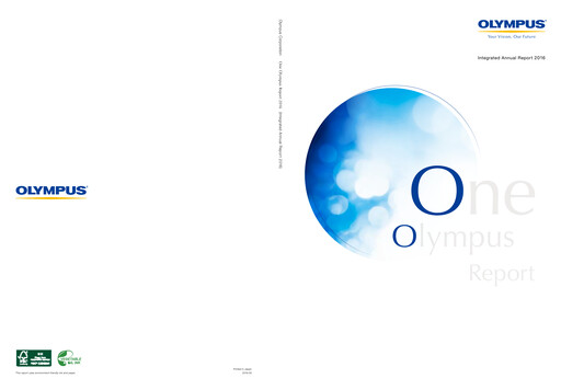 Thumbnail Olympus Annual Report 2016