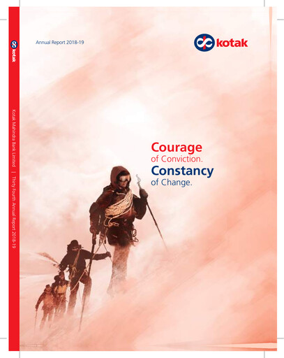 Miniature Kotak Mahindra Bank
 Rapport annuel 2018