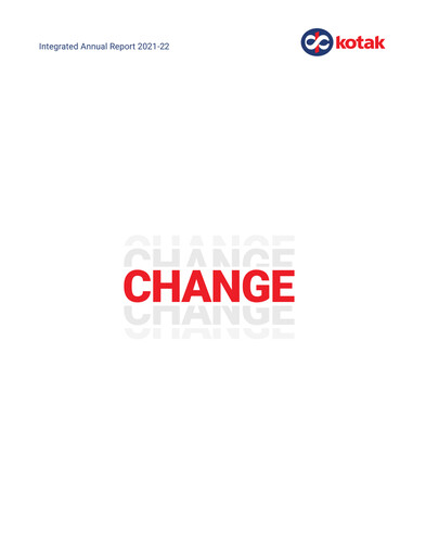 Miniature Kotak Mahindra Bank
 Rapport annuel 2021
