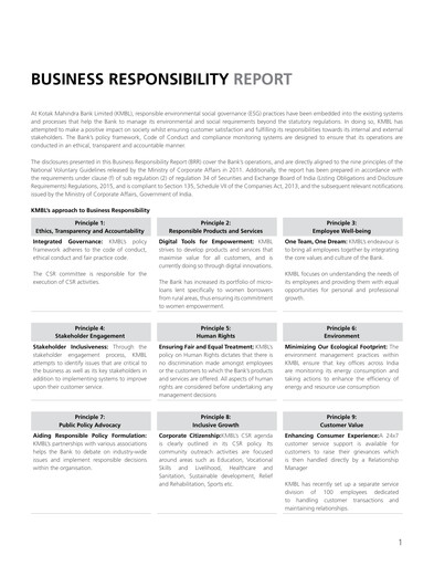 Thumbnail Kotak Mahindra Bank
 ESG Report 2015-2016