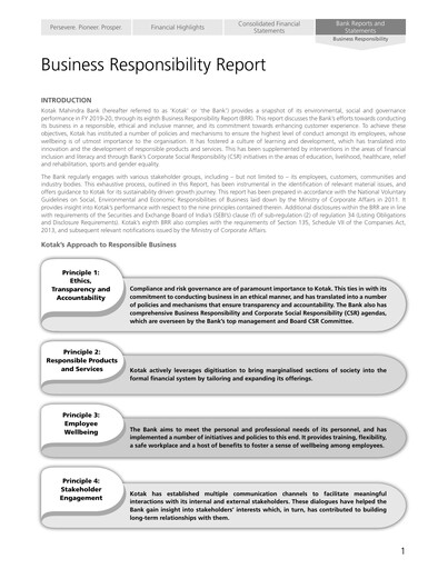 Thumbnail Kotak Mahindra Bank
 ESG Report 2019-2020