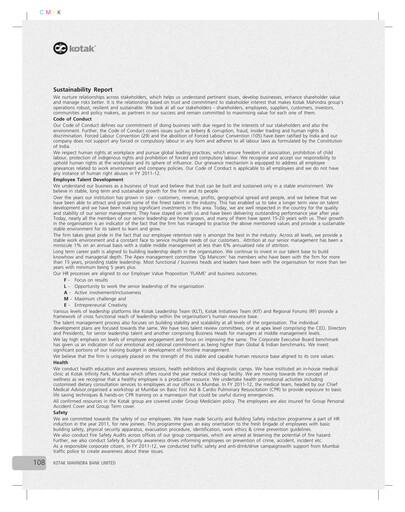 Thumbnail Kotak Mahindra Bank
 Sustainability Report 2011-2012