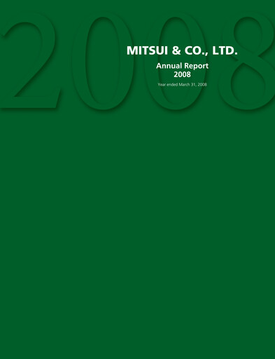 Thumbnail Mitsui Bussan
 Annual Report 2008