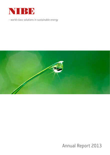 Thumbnail NIBE Industrier Annual Report 2013